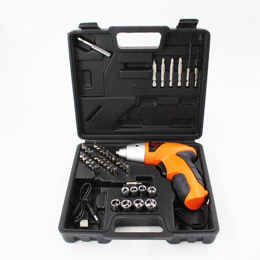 battery cordless screwdriver set hand tool set GLlew Homewares