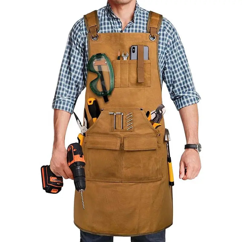 Home Kitchen Gardening Woodworking Canvas Apron GLlew Homewares