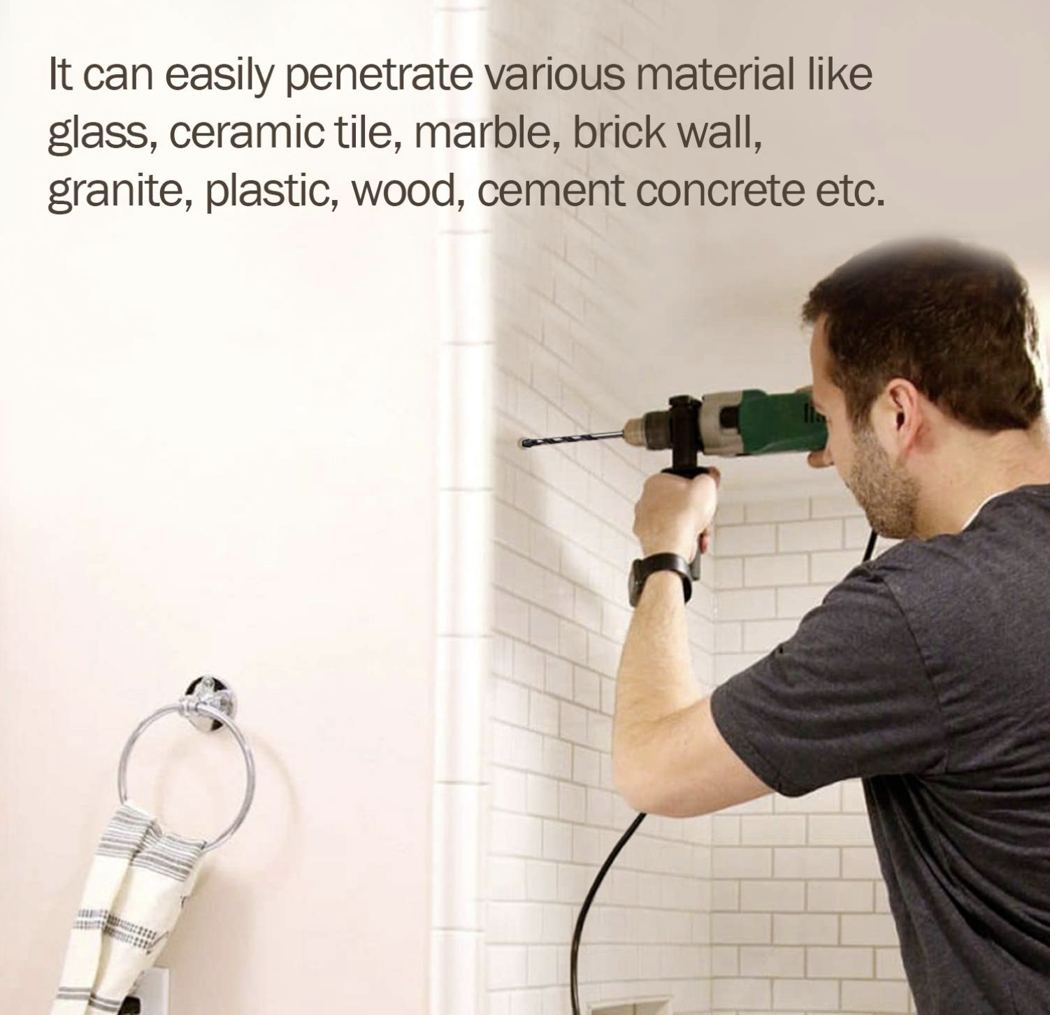 Triangular-overlord Handle Multifunctional Drill Bits GLlew Homewares