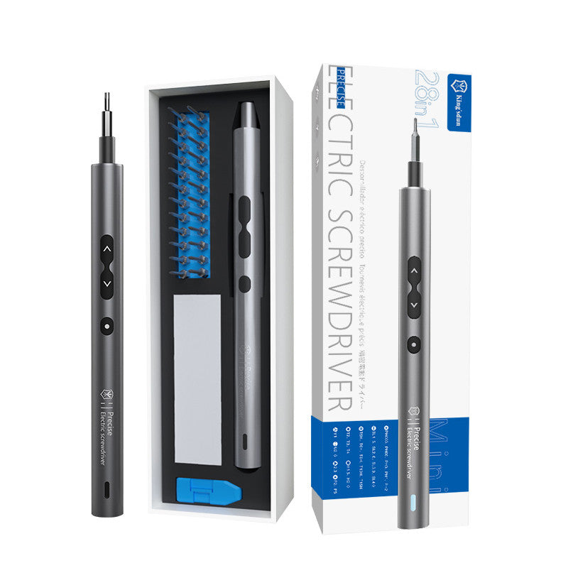 Electric Screwdriver, Rechargeable Household Electric Screwdriver, Small Mini Precision Set GLlew Homewares