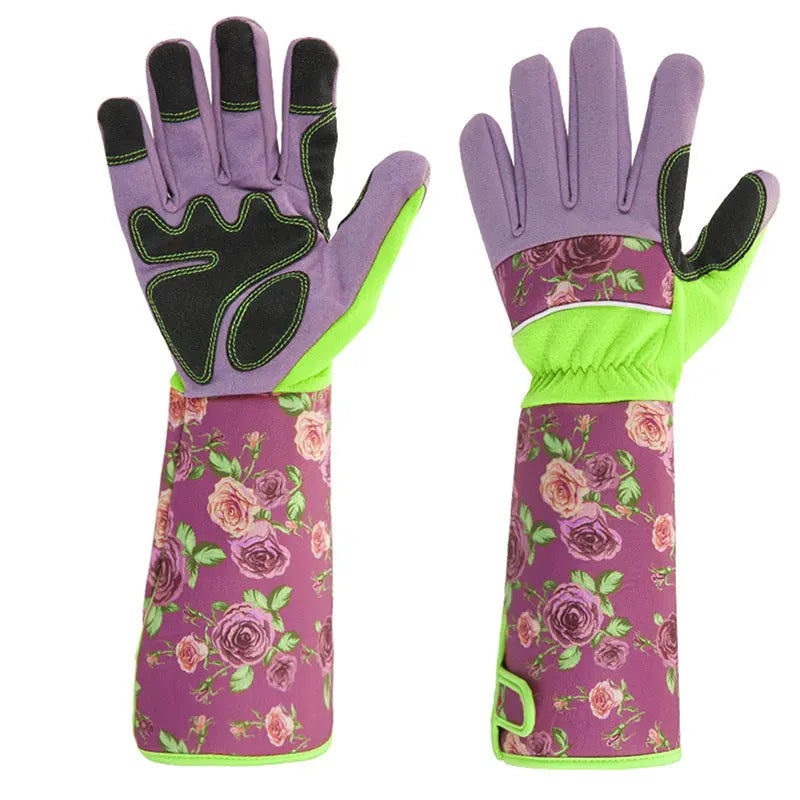 Long Tube Gardening Floral Stab-resistant Gloves GLlew Homewares