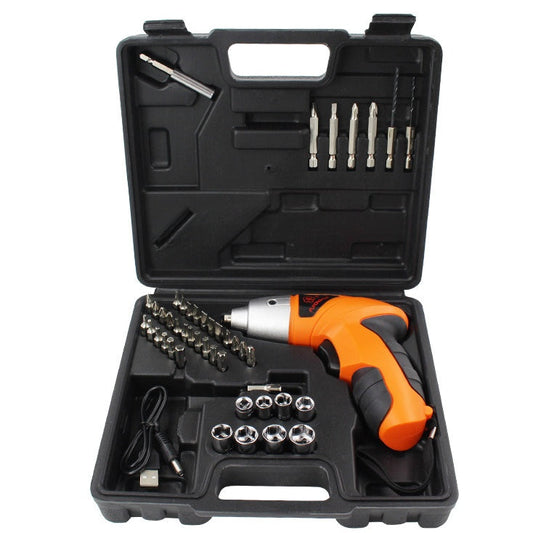 battery cordless screwdriver set hand tool set GLlew Homewares