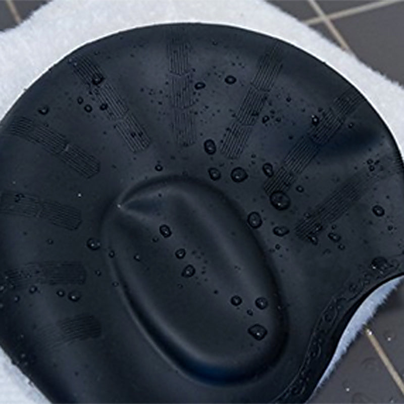 Universal Flexible Stretch Elastic Swimming Cap Swim Hat - Black