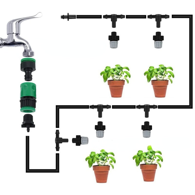 Garden Irrigation Hose Water Mist Greening System Package GLlew Homewares